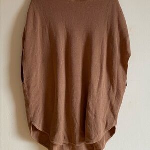 COS wool alpaca tan oversized cocoon sweater